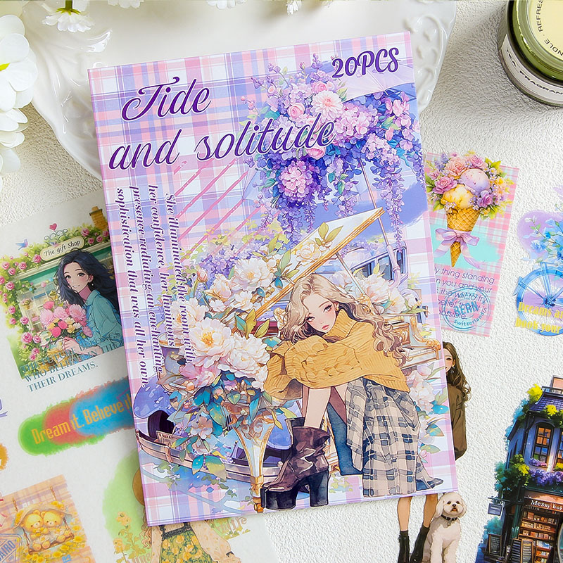 20 ピース/ブック PET ステッカーブックヴィンテージク - Embellishments For Scrapbooking のレビューと価格
