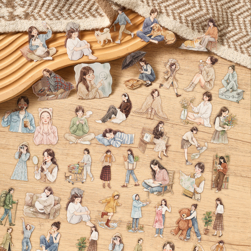 1パック/20枚入り ウォームバイブ 水彩風 手描き風 デイ - Embellishments For Scrapbooking のレビューと価格