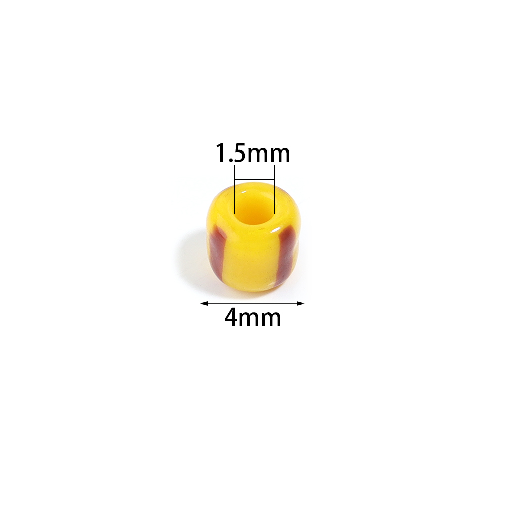 10 グラム 4 ミリメートルスイカアクリルビーズチャームス - Embroidery Craft のレビューと価格